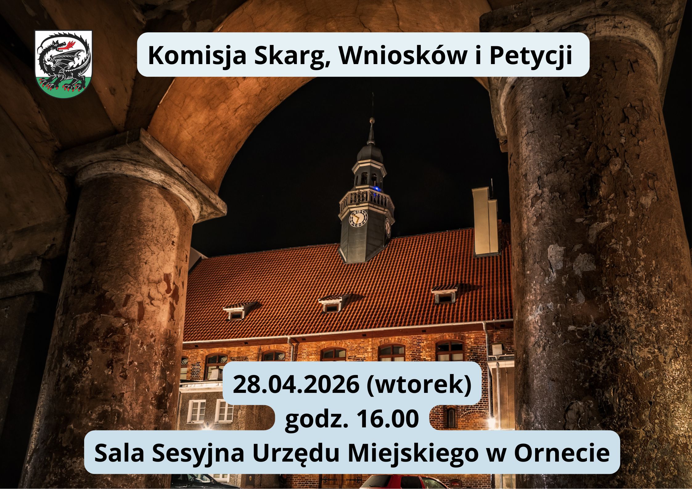 Komisja Skarg, Wniosków i Petycji Rady Miejskiej w Ornecie